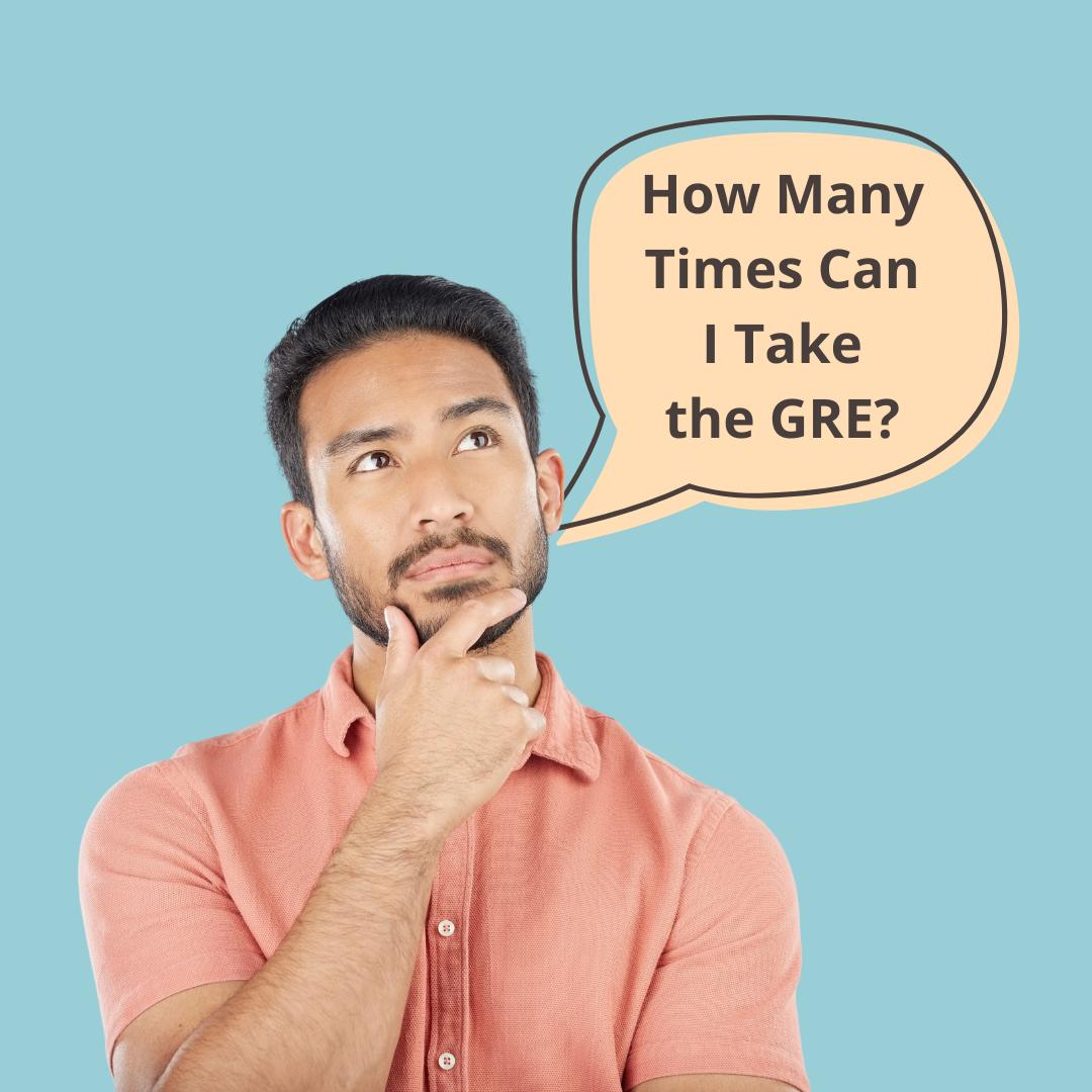 Young man wondering: How many times can you take the GRE? Which would be easier with the Brujo Method's GRE courses