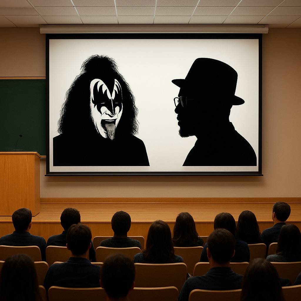 An MBA lecture hall with celebrity guest speakers. Possible thanks to the Brujo Method's GMAT and GRE prep courses.