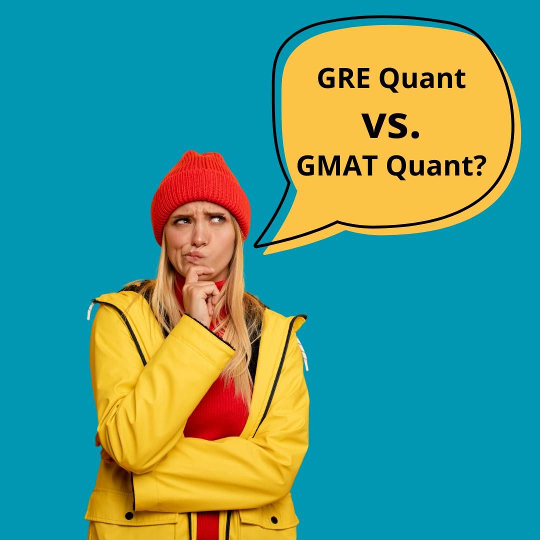 Woman thinking about the GRE Quant vs. GMAT Quant and which is best for her. Both would be easier with the Brujo Method's preparation courses
